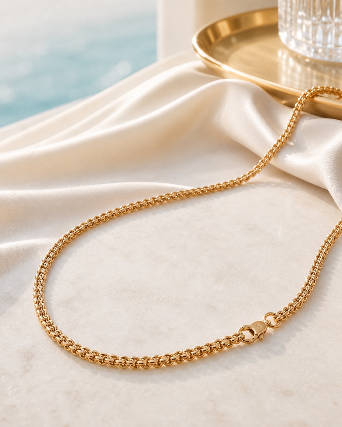 Lagon gold chain necklace